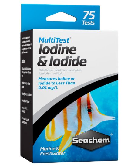(image for) Seachem MultiTest Iodide and Iodine 75 tests - Click Image to Close