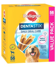 (image for) Pedigree Snacks Dentastix Large Giant Dog 56Pack Over 25Kg