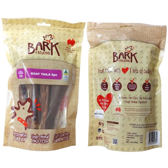 (image for) Bark Dried Goat Tails 5Pack - Click Image to Close