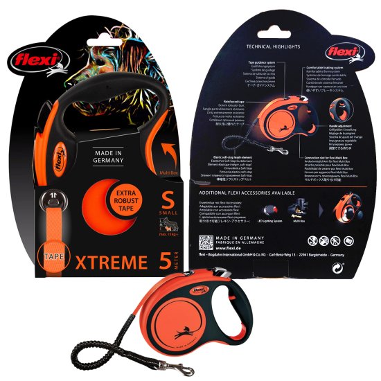 (image for) Flexi Xtreme Tape 5M Small Black Orange - Click Image to Close