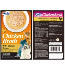 (image for) INABA Cat Pouch Broth 6x50g Chicken