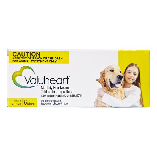 (image for) Value Plus Valuheart Large Dog 21-40kg 6Pack - Click Image to Close