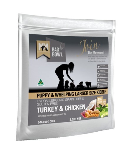 (image for) Meals For Mutts Dog Puppy Grain Free Turkey Chicken Large Breed 2.5Kg - Click Image to Close
