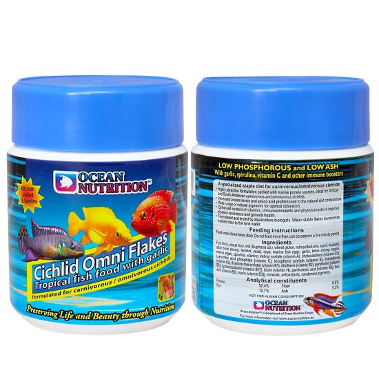 (image for) Ocean Nutrition Cichlid Omni Flakes 34g - Click Image to Close