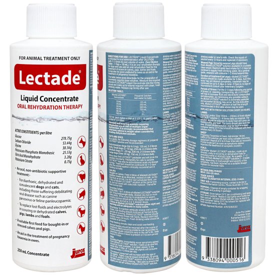 (image for) Jurox Lectade Liquid Concentrate 250ml - Click Image to Close