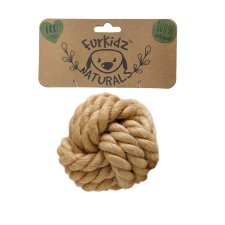 (image for) FurKidz Natures Choice Jute Ball 7cm