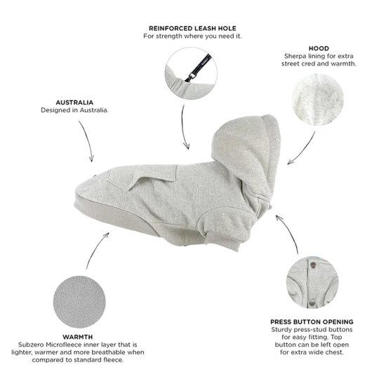 (image for) Huskimo Hoodie Mt Snowy Cloud 52.5cm - Click Image to Close