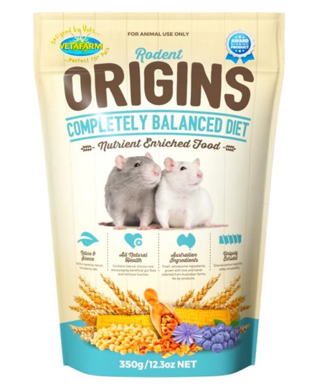 (image for) Vetafarm Origins Rodent Diet 350G - Click Image to Close