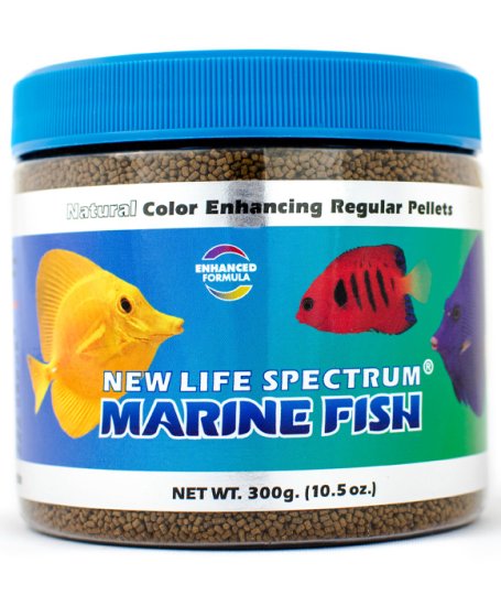 (image for) New Life Spectrum Marine Fish Regular Sinking (1mm-1.5mm) 300g - Click Image to Close