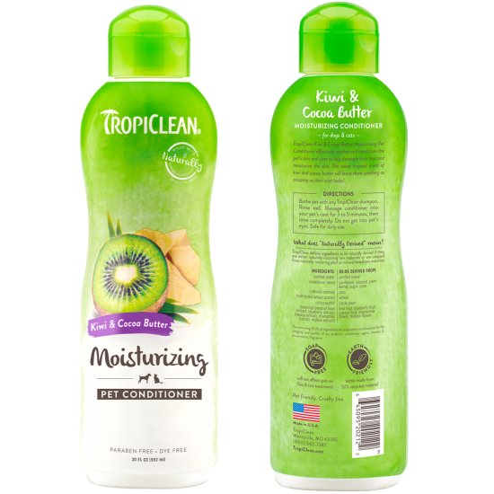 (image for) Tropiclean Conditioner 355ml Kiwi Cocoa Butter - Click Image to Close