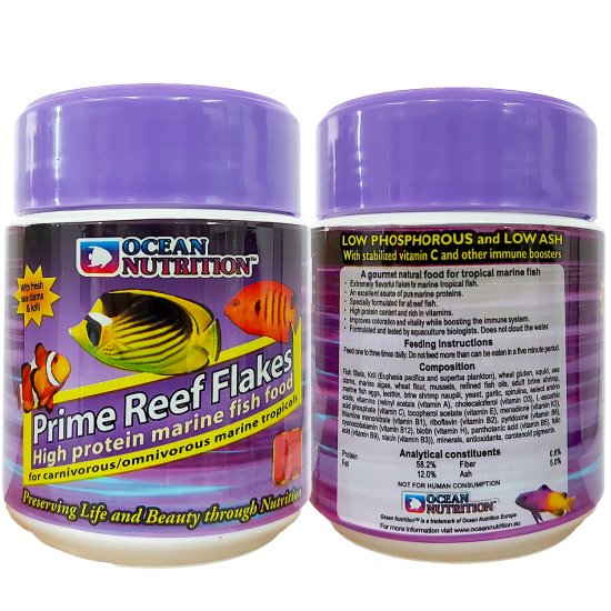 (image for) Ocean Nutrition Marine Prime Reef Flakes 34g - Click Image to Close