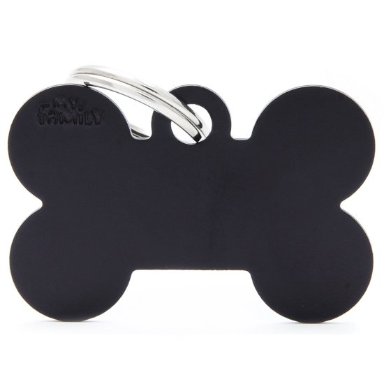 (image for) MYF Tag Basic Bone Black Large - Click Image to Close