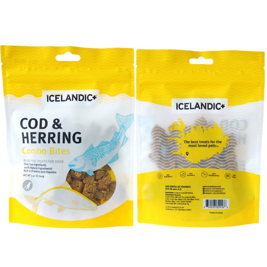 (image for) Icelandic+ Dog Cod Herring Bites 99g - Click Image to Close