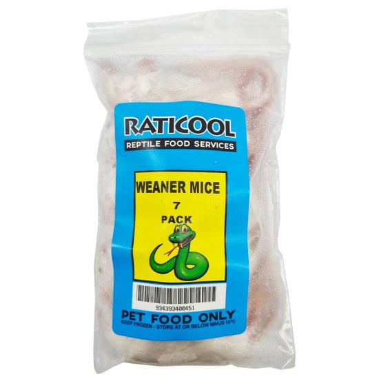 (image for) Raticool Frozen Mice Weaners 7 Pack - Click Image to Close