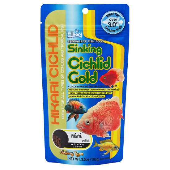 (image for) Hikari Sinking Cichlid Gold Mini 100g - Click Image to Close