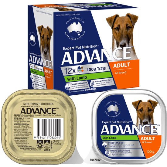 (image for) Advance Dog Wet 12X100g Adult Lamb Rice - Click Image to Close