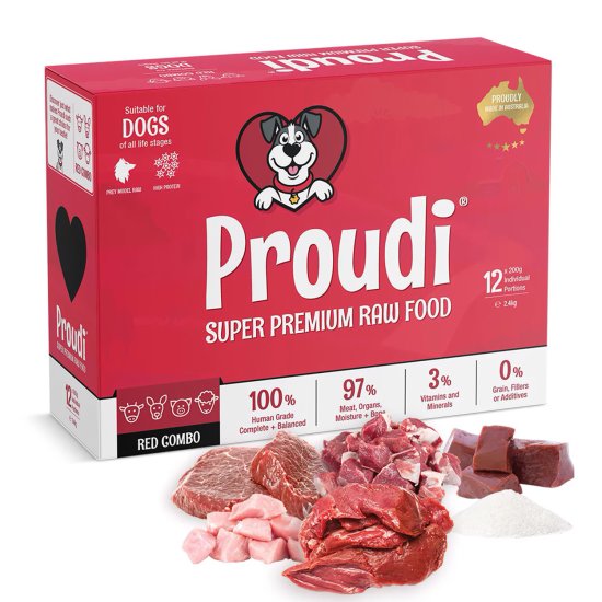 (image for) Proudi for Dogs 2.4kg Red Combo - Click Image to Close