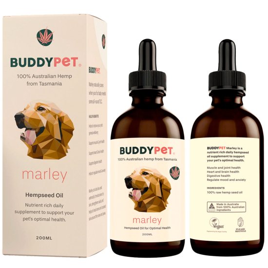 (image for) Buddypet Marley Help Seed Oil 200ml - Click Image to Close