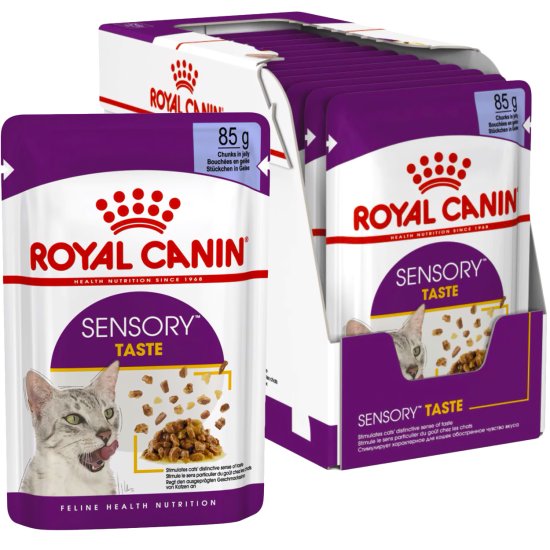 (image for) Royal Canin Cat Wet Pouches 12X85G Jelly Sensory Taste - Click Image to Close