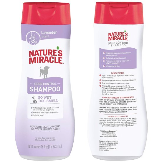 (image for) Natures Miracle Dog Shampoo 473ml 2in1 Lavender Scent - Click Image to Close