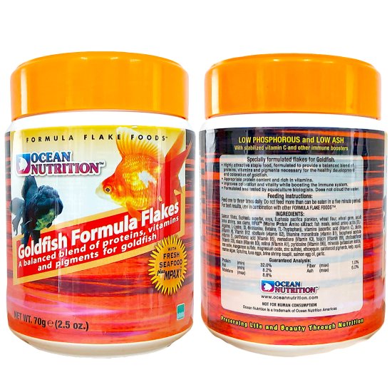 (image for) Ocean Nutrition FreshWater Goldfish Flakes 70g - Click Image to Close