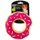 Ruff Play Squeaker Tuff Donut 15cm (image for) Ruff Play Squeaker Tuff Donut 15cm