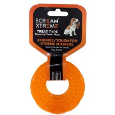 (image for) Scream Treat Tyre Small 9cm Orange