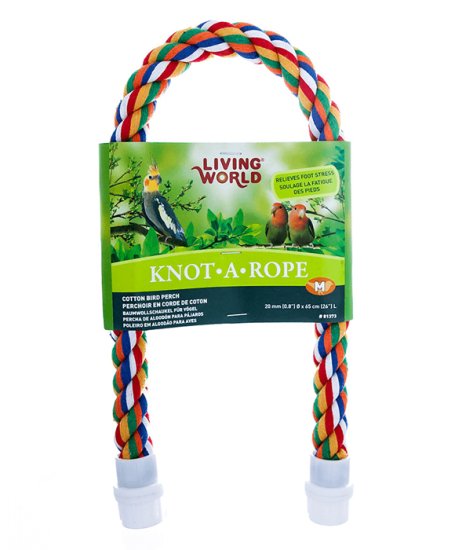 (image for) Living World Knot A Rope Cotton Perch 53cm x 20mm - Click Image to Close