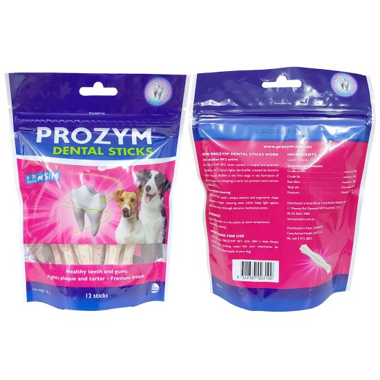 (image for) Prozym Dental Sticks 12Pack Small 0-20kg - Click Image to Close