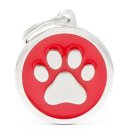 (image for) MYF Tag Classic Paw Red Large