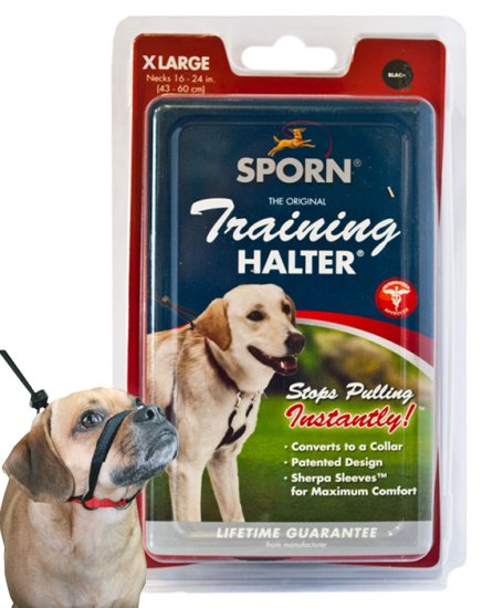 (image for) Sporn Head Halter Black Xlarge - Click Image to Close
