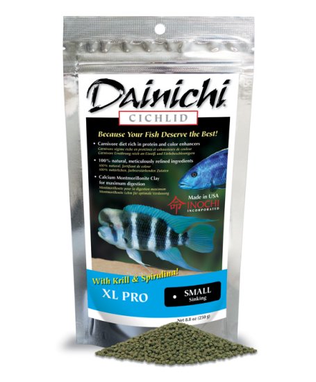 (image for) Dainichi Cichlid XL PRO Sinking Small Pellet 250g 3mm - Click Image to Close