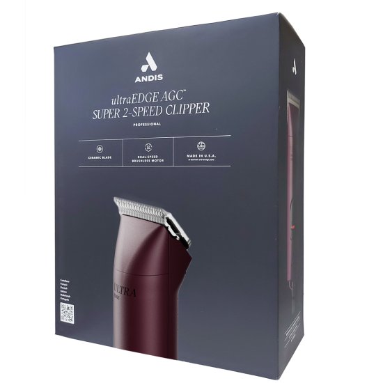 (image for) Andis SuperDuty AGC2 Brushless Pro Grade Pet Clipper 2 Speed Burgundy - Click Image to Close