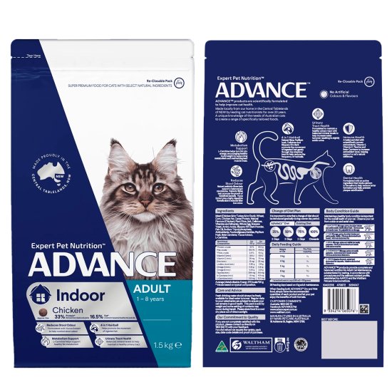 (image for) Advance Cat Adult Indoor 1.5kg - Click Image to Close