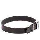 (image for) Beaupets Collar Leather Deluxe Sewn 35Cm Black