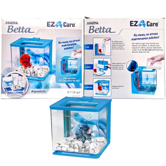 (image for) Marina EZ Care Betta Kit 2.5lt Blue - Click Image to Close