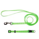 (image for) Beaupets Puppy Collar & Lead Set Fluro Green
