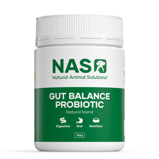(image for) Natural Animal Solutions Gut Balance Probiotic 150g Natural Blend - Click Image to Close
