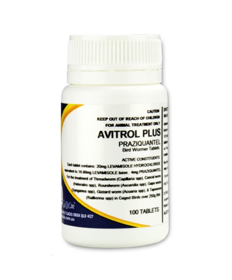 (image for) Fidos Avitrol Plus Bird Wormer Tablets 100S - Click Image to Close