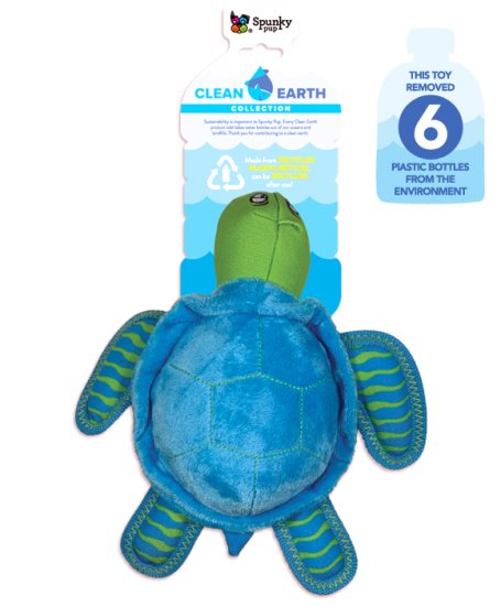 (image for) Spunky Pup Clean Earth Collection Turtle Large - Click Image to Close