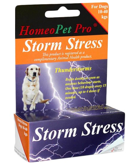 (image for) Homeopet for Dogs Storm Stress 15ml 10-40kg - Click Image to Close