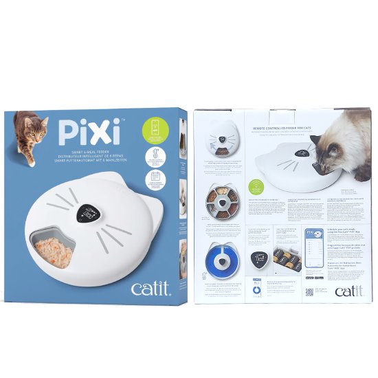 (image for) Catit Pixi Cat Smart 6 Meal Feeder Unit - Click Image to Close