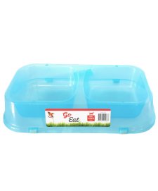 (image for) Allpet Plastic Twin Bowl Large