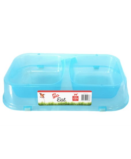 (image for) Allpet Plastic Twin Bowl Large - Click Image to Close