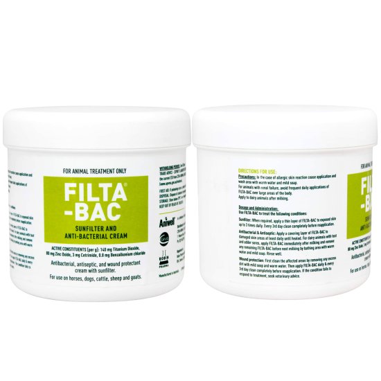 (image for) Ceva Filta-Bac Sunfilter Sunscreen Antibacterial Cream Jar 500g - Click Image to Close