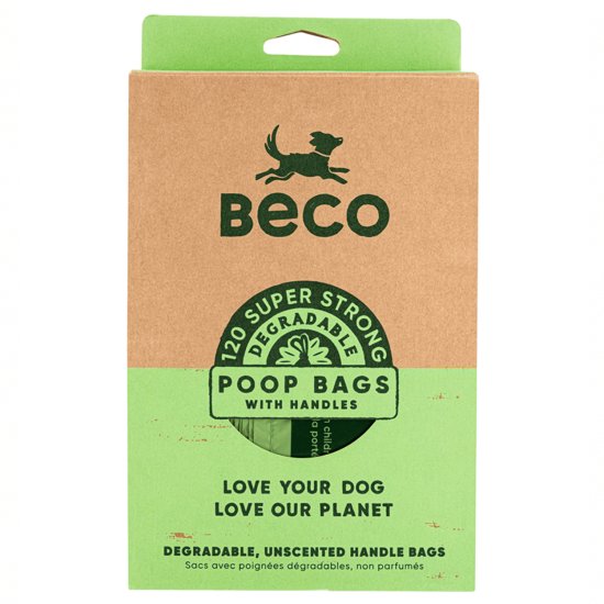 (image for) Beco Bags 120 Pack Degradeable Poop Bags Unscented - Click Image to Close