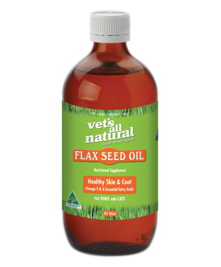 (image for) Vets All Natural Flax Seed Oil 500Ml - Click Image to Close