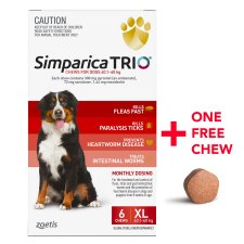 (image for) Simparica Trio 6Pack 40.1-60kg XLarge