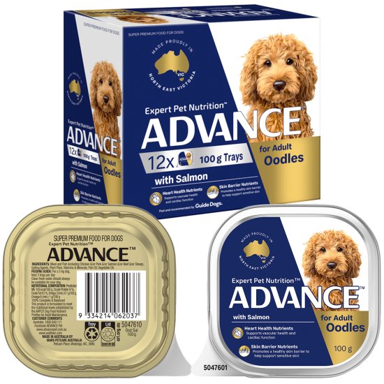 (image for) Advance Dog Wet 12X100g Adult Oodles Salmon - Click Image to Close