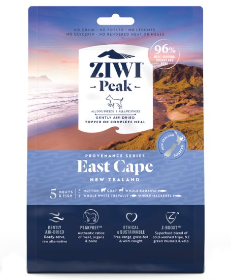 (image for) Ziwi Peak Dog Food Air Dried East Cape 1.8kg - Click Image to Close